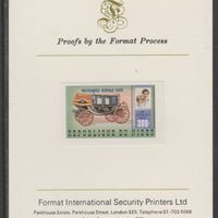 Niger Republic 1982 Birth of Prince William opt on Royal Wedding 300f imperf proof mounted on Format International proof card, as SG 907