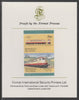 Bernera 1983 Locomotives #2 (DB Class EO3) 26p se-tenant imperf proof pair mounted on Format International proof card