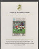 Liberia 1978 Football World Cup 35c imperf proof mounted on Format International proof card, as SG 1345