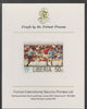 Liberia 1978 Football World Cup 50c imperf proof mounted on Format International proof card, as SG 1346