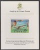 Liberia 1978 Progress in Aviation 25c Charles Lindbergh & Spirit of St Louis imperf proof mounted on Format International proof card, as SG 1330