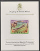 Liberia 1978 Progress in Aviation 5c Douglas DC-3 imperf proof mounted on Format International proof card, as SG 1329