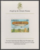 Liberia 1978 Zeppelin Anniversary 40c imperf proof mounted on Format International proof card, as SG 1338