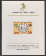 Liberia 1979 International Year of the Child 25c imperf proof mounted on Format International proof card, as SG 1372