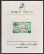 Liberia 1979 International Year of the Child 5c imperf proof mounted on Format International proof card, as SG 1371