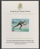 Liberia 1980 Lake Placid Winter Olympics 35c Speed Skating imperf proof mounted on Format International proof card, as SG 1453