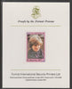 Liberia 1982 Birth of Prince William opt on Diana 21st Birthday 31c imperf proof mounted on Format International proof card, as SG 1544
