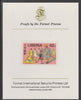 Liberia 1982 International Year of the Disabled 62c imperf proof mounted on Format International proof card, as SG 1516