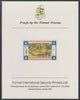 Liberia 1984 Ganta-Harpa Highway Project 31c imperf proof mounted on Format International proof card, as SG 1572