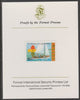 Ghana 1982 75th Anniversary of Scouting 80p Sea Scouts Sailing imperf proof mounted on Format International proof card, as SG 993