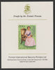 Upper Volta 1978 25th Anniversary of Coronation opt'd on Silver Jubilee 200f imperf proof mounted on Format International proof card
