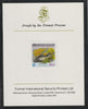 Easdale 1988 Flora & Fauna definitive 60p (Lichens) imperf mounted on Format International Proof Card