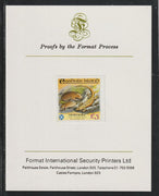Easdale 1988 Flora & Fauna definitive £5 (Animals) imperf mounted on Format International Proof Card