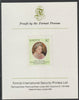 St Kitts 1980 Queen Mother's 80th Birthday $2 imperf mounted on Format International proof card as SG 48