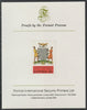 Zambia 1980 Commonwealth Parliamentary Association Conf 18n imperf mounted on Format International proof card
