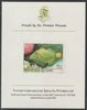 Zaire 1980 Tropical Fish 5z (ex m/sheet) imperf mounted on Format International proof card