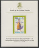 Ajman 1968 Costumes #1 imperf mounted on Format International proof card, as Mi 238B