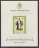Ajman 1968 Costumes #2 imperf mounted on Format International proof card, as Mi 239B