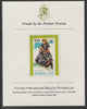 Ajman 1968 Costumes #3 imperf mounted on Format International proof card, as Mi 240B