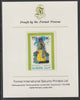 Ajman 1968 Costumes #4 imperf mounted on Format International proof card, as Mi 241B