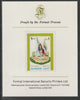 Ajman 1968 Costumes #5 imperf mounted on Format International proof card, as Mi 242B