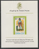 Ajman 1968 Costumes #8 imperf mounted on Format International proof card, as Mi 245B