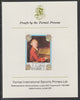 Ras Al Khaima 1972 Portraits of Mozart #2 imperf mounted on Format International proof card, as Mi 643B