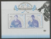 Ivory Coast 2018 Ice Hockey perf sheet containing two values unmounted mint