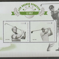 Ivory Coast 2018 Golf,perf sheet containing two values unmounted mint