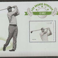 Ivory Coast 2018 Golf perf m/sheet #2 containing one value unmounted mint