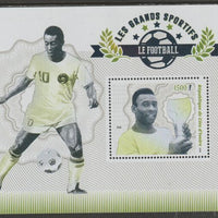 Ivory Coast 2018 Football perf m/sheet #1 containing one value unmounted mint