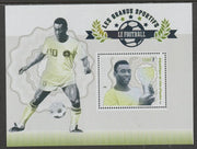 Ivory Coast 2018 Football perf m/sheet #1 containing one value unmounted mint