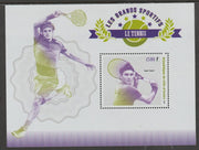 Ivory Coast 2018 Tennis perf m/sheet #2 containing one value unmounted mint