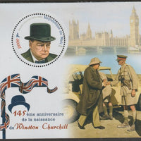Mali 2019 Winston Churchill Commemoration perf m/sheet #4 containing one circular shaped value unmounted mint