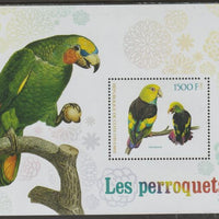 Ivory Coast 2017 Parrots perf m/sheet containing one value unmounted mint