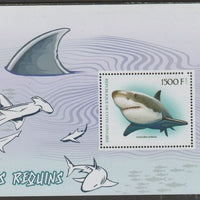Ivory Coast 2017 Sharks perf m/sheet containing one value unmounted mint