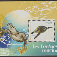 Ivory Coast 2017 Marine Turtles perf m/sheet containing one value unmounted mint