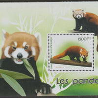 Ivory Coast 2017 Pandas perf m/sheet containing one value unmounted mint