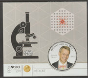 Mali 2014 Nobel Prize for Medicine - Edward Moser perf sheet containing one circular value unmounted mint