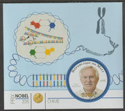 Mali 2015 Nobel Prize for Chemistry - Paul Modrich perf sheet containing one circular value unmounted mint