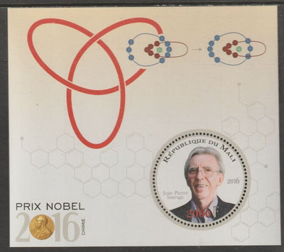 Mali 2016 Nobel Prize for Chemistry - Jean-Pierre Sauvage perf sheet containing one circular value unmounted mint