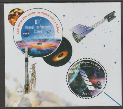 Mali 2020 NASA Scientific Space Missions - IXPE perf sheet containing one circular value unmounted mint