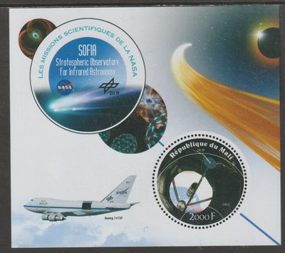 Mali 2020 NASA Scientific Space Missions - SOFIA perf sheet containing one circular value unmounted mint