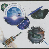 Mali 2020 NASA Scientific Space Missions - WFIRST perf sheet containing one circular value unmounted mint