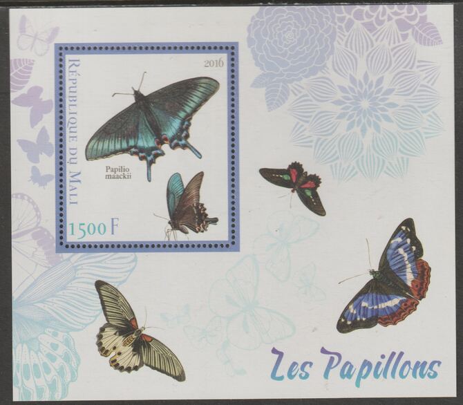 Mali 2016 Butterflies perf m/sheet containing one value unmounted mint