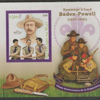 Mali 2016 Baden Powell - Scouts perf m/sheet containing one value unmounted mint