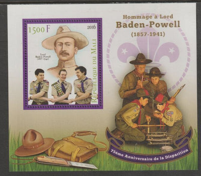 Mali 2016 Baden Powell - Scouts perf m/sheet containing one value unmounted mint