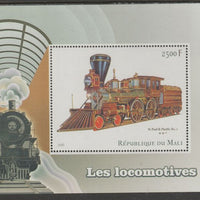 Mali 2016 Steam Locomotives perf m/sheet containing one value unmounted mint