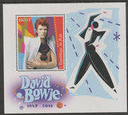 Mali 2017 David Bowie perf m/sheet containing one value unmounted mint