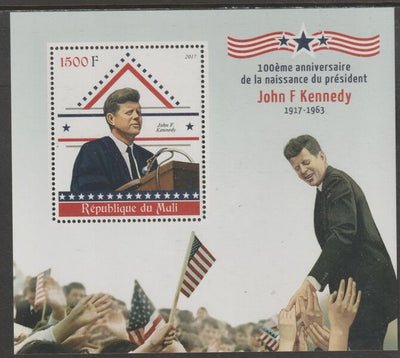 Mali 2017 John F Kennedy Birth Centenary perf m/sheet containing one value unmounted mint